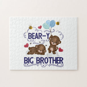 Bear-y Väldigt Big Brother Syskon Pun Pussel