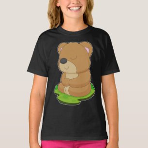 Bear Yoga Fitness Meditation T Shirt