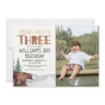 Bear-Young-Vild och tre pojkar 3:e födelsedagen