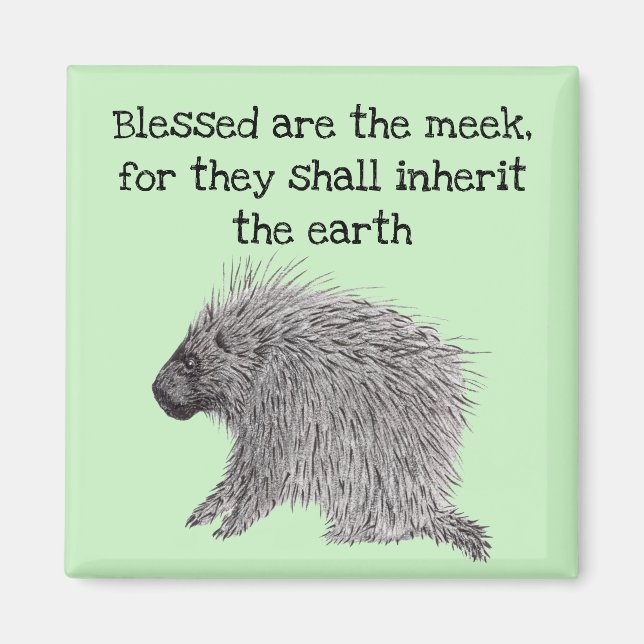 Bearbetade är Meek Porcupine Magnet (Framsidan)