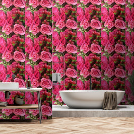 Bearbetning av utskrivna väggdetaljer i rosa ros