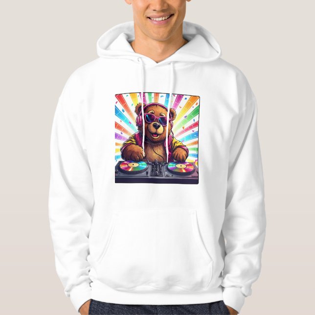 Bearbie DJ Hoodie (Framsida)