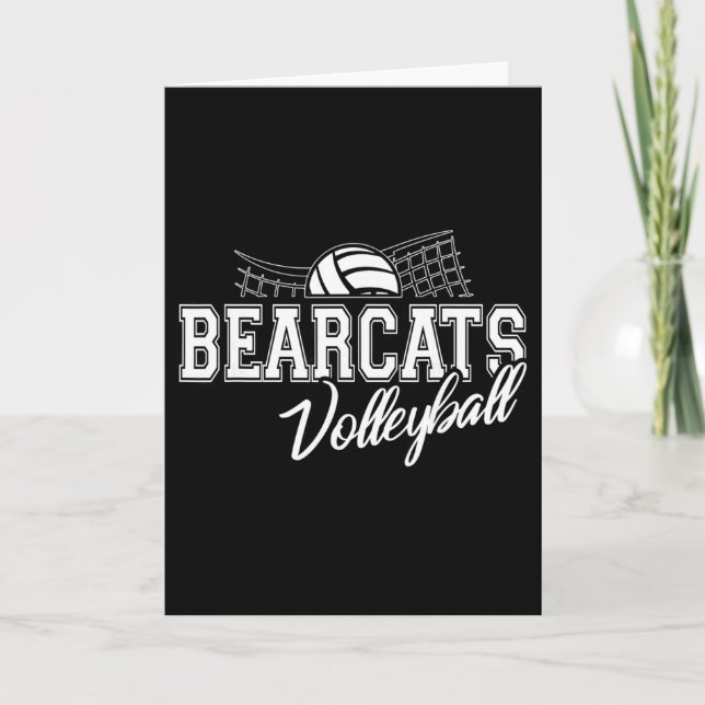 Bearcats Volleyboll Tillbaka Till Skolan-Ande  Kort (Framsida)