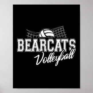 Bearcats Volleyboll Tillbaka Till Skolans Andlighe Poster