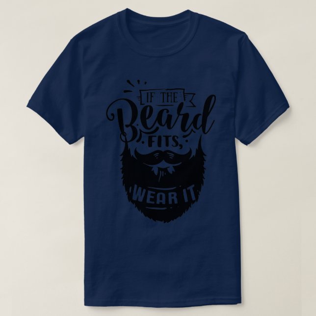 Beard Älskare Gift om skägget passar T Shirt (Design framsida)