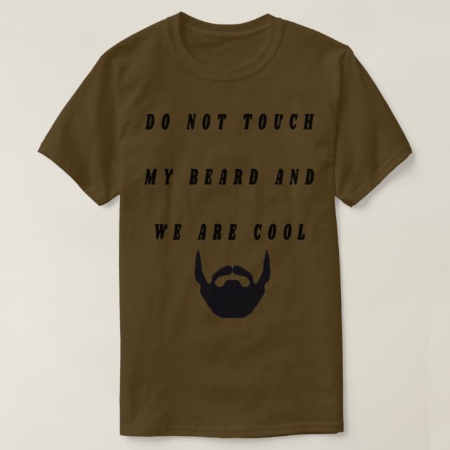Beard Älskare t-design T Shirt (Design framsida)