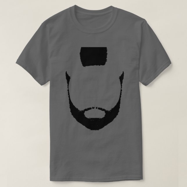 BeArd amp Mohawk Silhouette T Shirt (Design framsida)