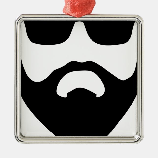 Beard-and-Fantastisk Julgransprydnad Metall (Framsidan)