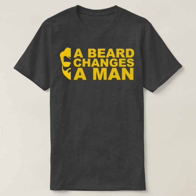Beard ändrar en man t shirt (Design framsida)
