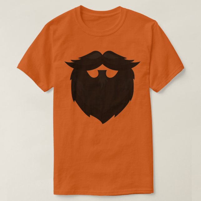 Beard Ansikte T Shirt (Design framsida)