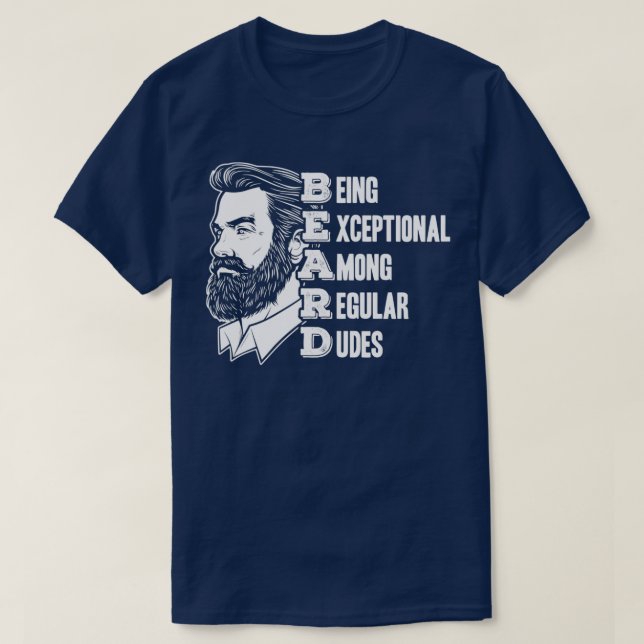 BeARD är exceptionellt bland reguljära Dudes Fullt T Shirt (Design framsida)