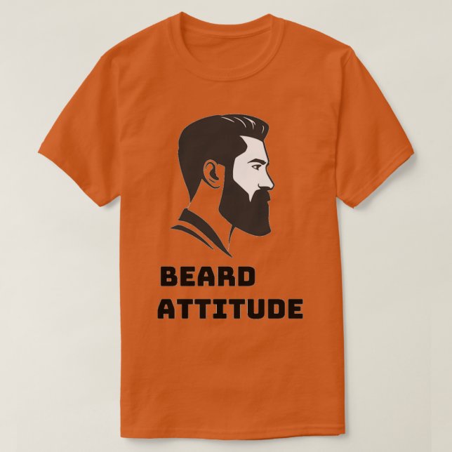 Beard-attityd Classic TShirt T Shirt (Design framsida)