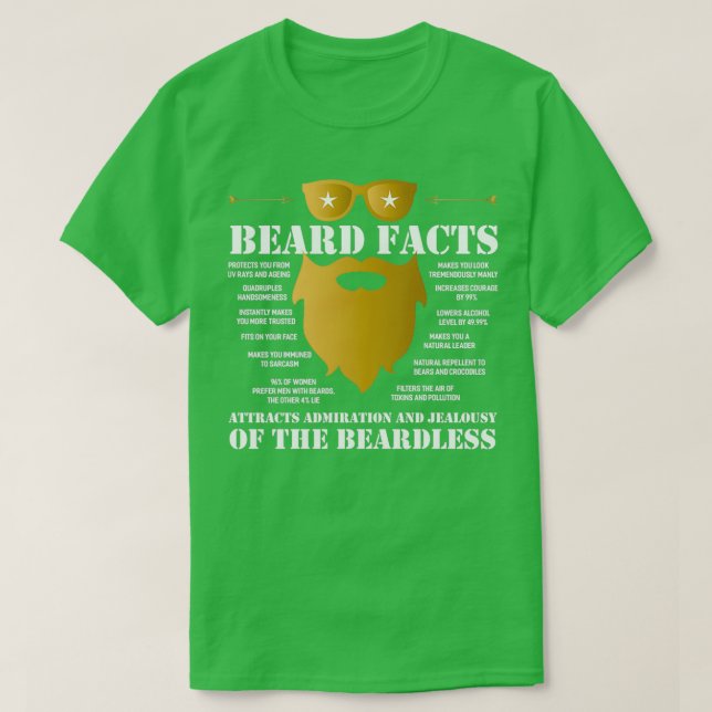 Beard Beared Collie Mustache Fight Hair Gift 5 T Shirt (Design framsida)