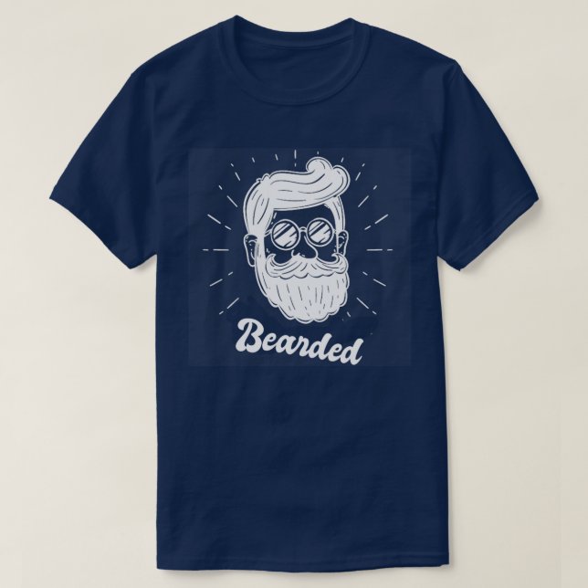 Beard Beared T Shirt (Design framsida)