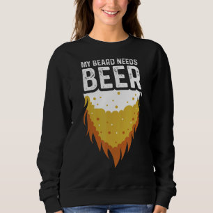 Beard behöver öl Beer Drinking Person T Shirt