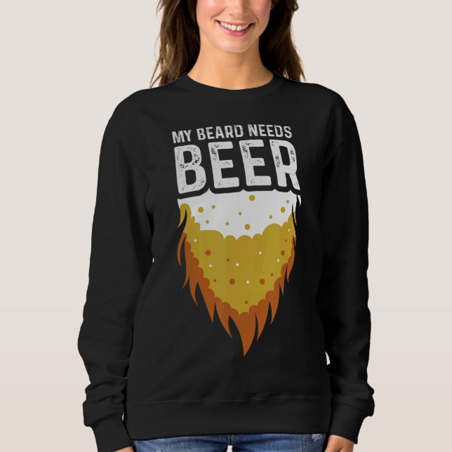 Beard behöver öl Beer Drinking Person T Shirt (Framsida)