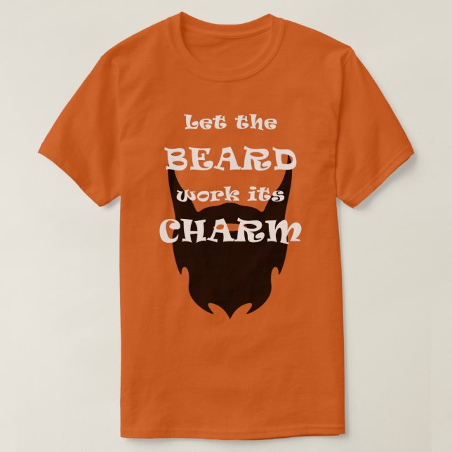 Beard Charm T Shirt (Design framsida)