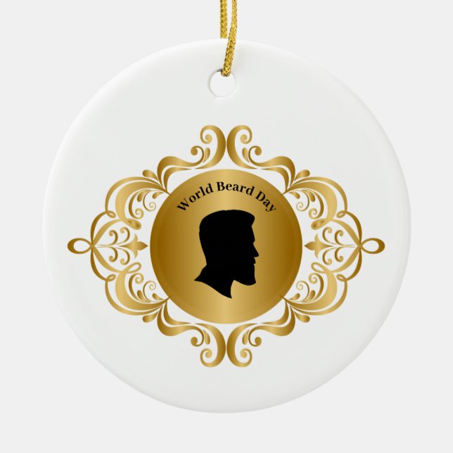 Beard Day Silhouette Ornament (Framsidan)