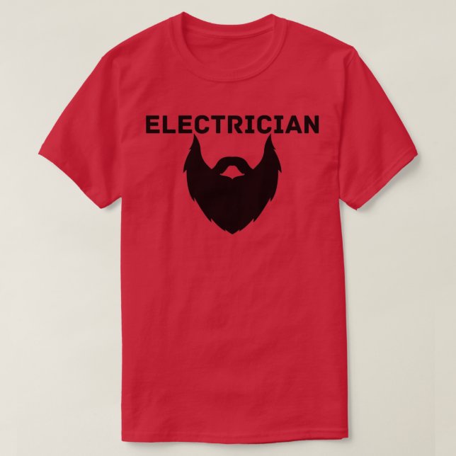 Beard Electrician Classic TShirt T Shirt (Design framsida)