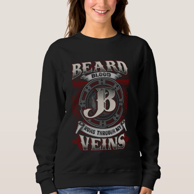 Beard Family Namn, Springa genom mina Veins T Shirt (Framsida)