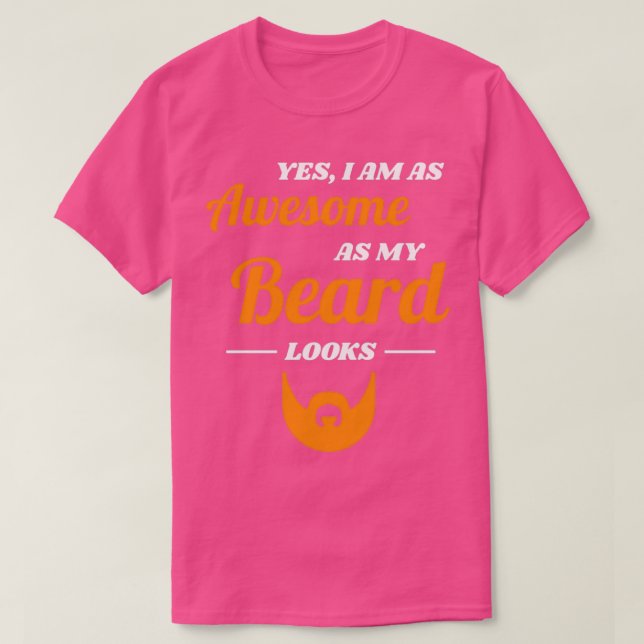 Beard Fullt Mustache Manar Gift 21 T Shirt (Design framsida)
