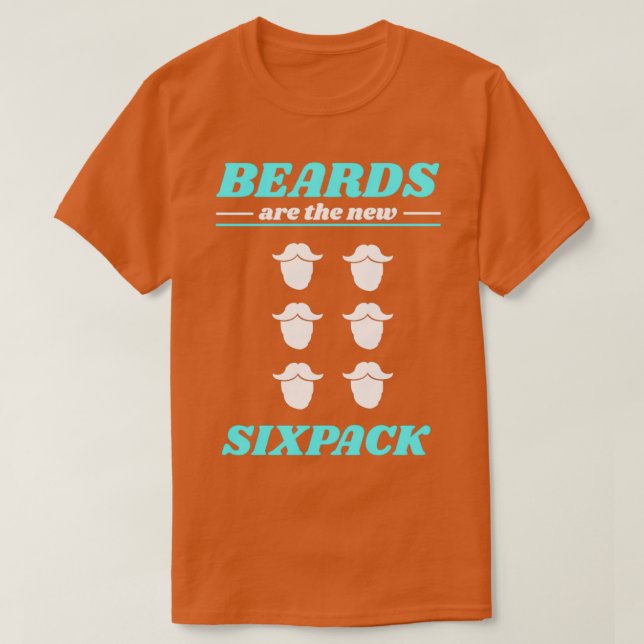 Beard Fullt Mustache Manar Gift 4 T Shirt (Design framsida)