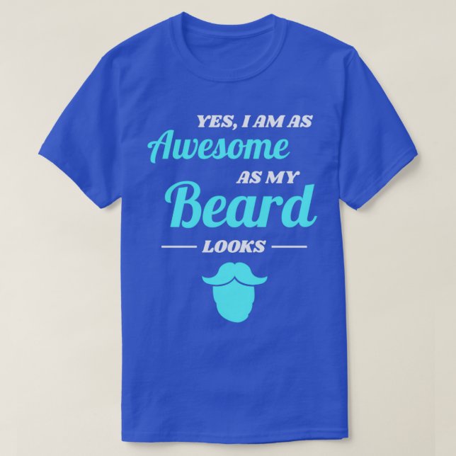 Beard Fullt Mustache Manar Gift Classic TShirt T Shirt (Design framsida)