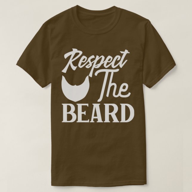 Beard-gåvor respekterar skäggarnas klassiska TShir T Shirt (Design framsida)