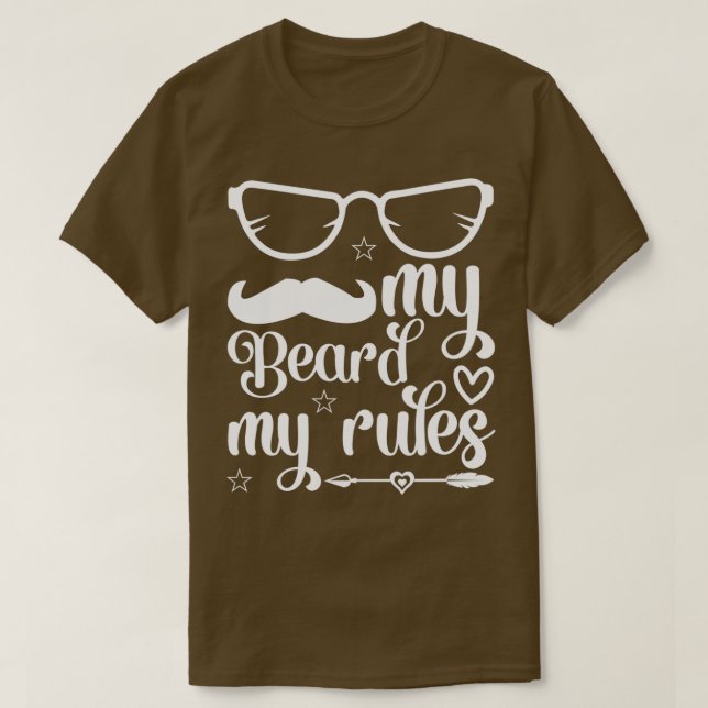 Beard ger mitt skägg mitt Regler Classic TShirt T Shirt (Design framsida)