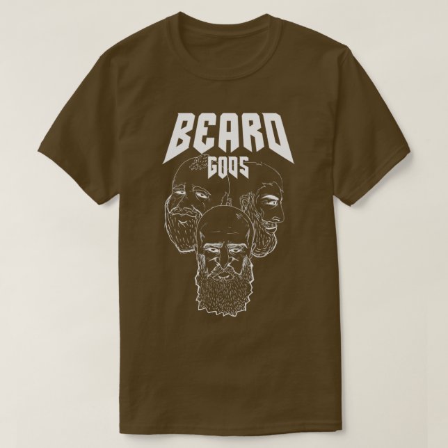 Beard Gods Beard Älskare Dont Shave Funny Beard Ma T Shirt (Design framsida)