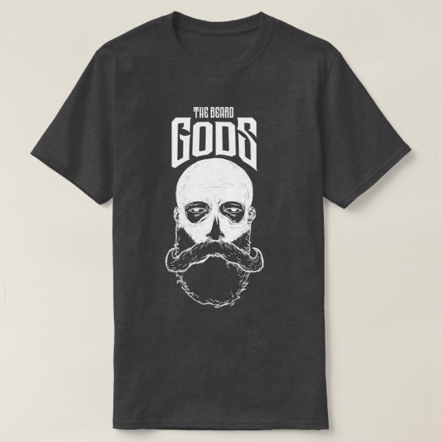 Beard Gods Beard Älskare har inte shave Funny Bear T Shirt (Design framsida)