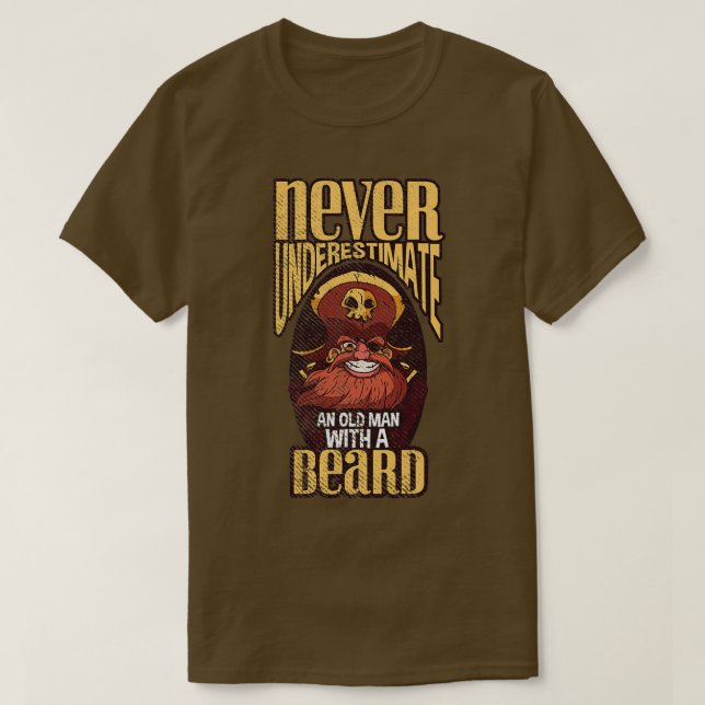 Beard Grandpa T Shirt (Design framsida)