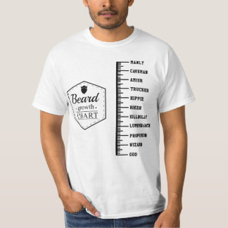 Beard Growth Chart T Shirt