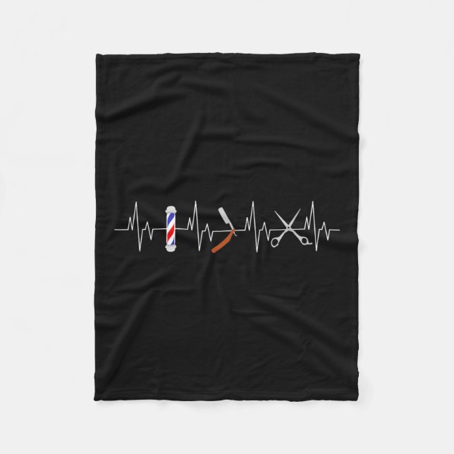 Beard Heartbe om beskärning av beskärda haircut Ba Fleecefilt (Framsidan)