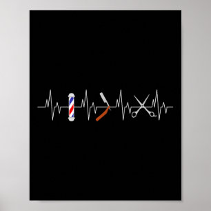 Beard Heartbe om beskärning av beskärda haircut Ba Poster