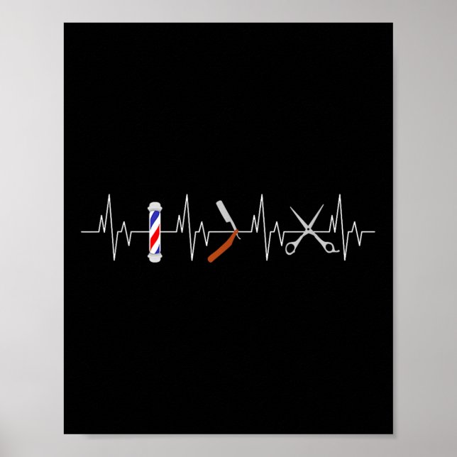 Beard Heartbe om beskärning av beskärda haircut Ba Poster (Framsidan)