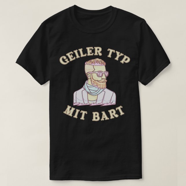 Beard Hipster Fullt Beard Beard Care 4 T Shirt (Design framsida)