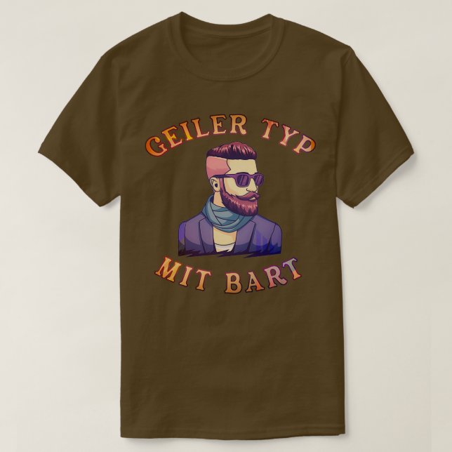 Beard Hipster Fullt Beard Beard Care Classic TShir T Shirt (Design framsida)