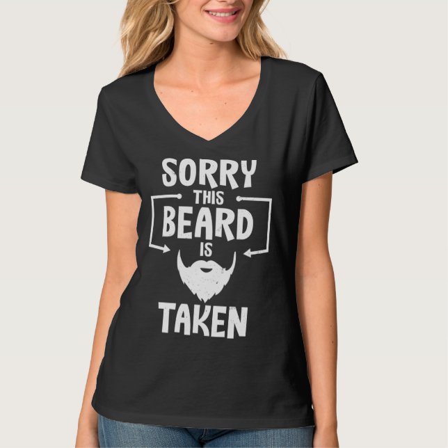 BEARD IS TAKEN  Men  Cool Bearded Hair T Shirt (Framsida)