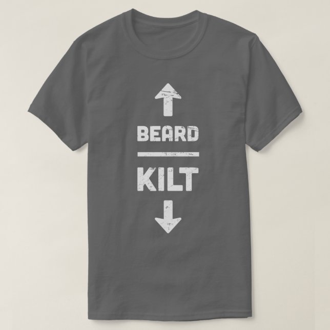 Beard Kilt Scottish Design T Shirt (Design framsida)