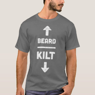 Beard Kilt Scottish Design T Shirt