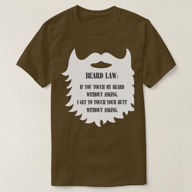 Beard Law Classic TShirt T Shirt (Design framsida)