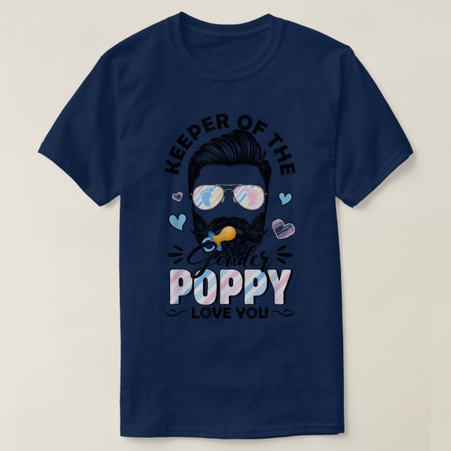 Beard Manar-innehavare av Gender Poppy Kärlek du G T Shirt (Design framsida)