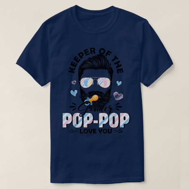 Beard Manar Keeper of Gender Pop Pop Kärlek you Ge T Shirt (Design framsida)