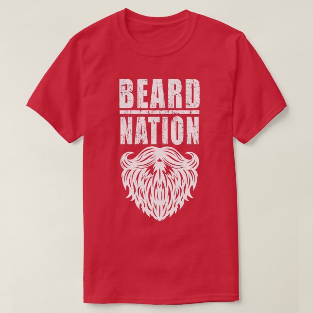 Beard nation Classic TShirt T Shirt (Design framsida)