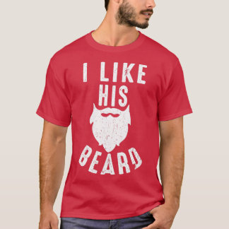 Beard och Mustache Älskare gillar hans Beard Women T Shirt