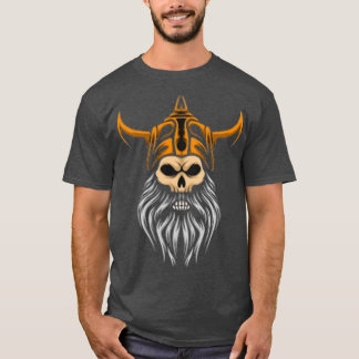 Beard och Skull Viking T Shirt