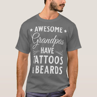 Beard och Tattoo Gift Bearded Grandfather Classic T Shirt