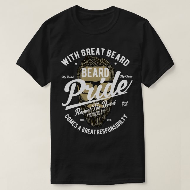 Beard-pride 13 t shirt (Design framsida)