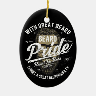 Beard Pride | Underbart Underbart ansvar Julgransprydnad Keramik
